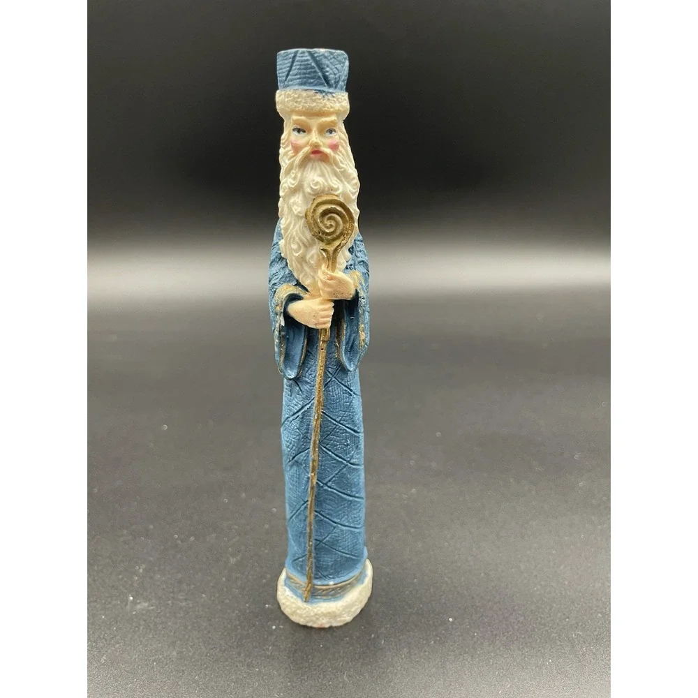 Pier 1 Thin Old World Santa in Blue & Cream